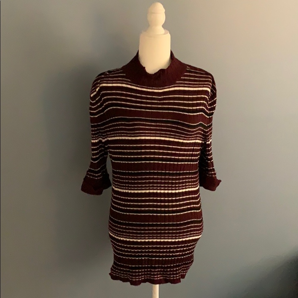 Mock neck sweater tunic